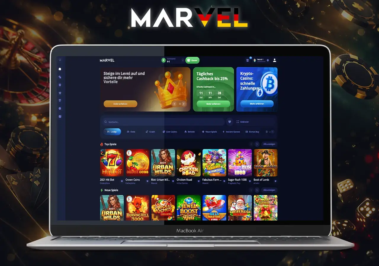 marvel casino 15 € no deposit bonus